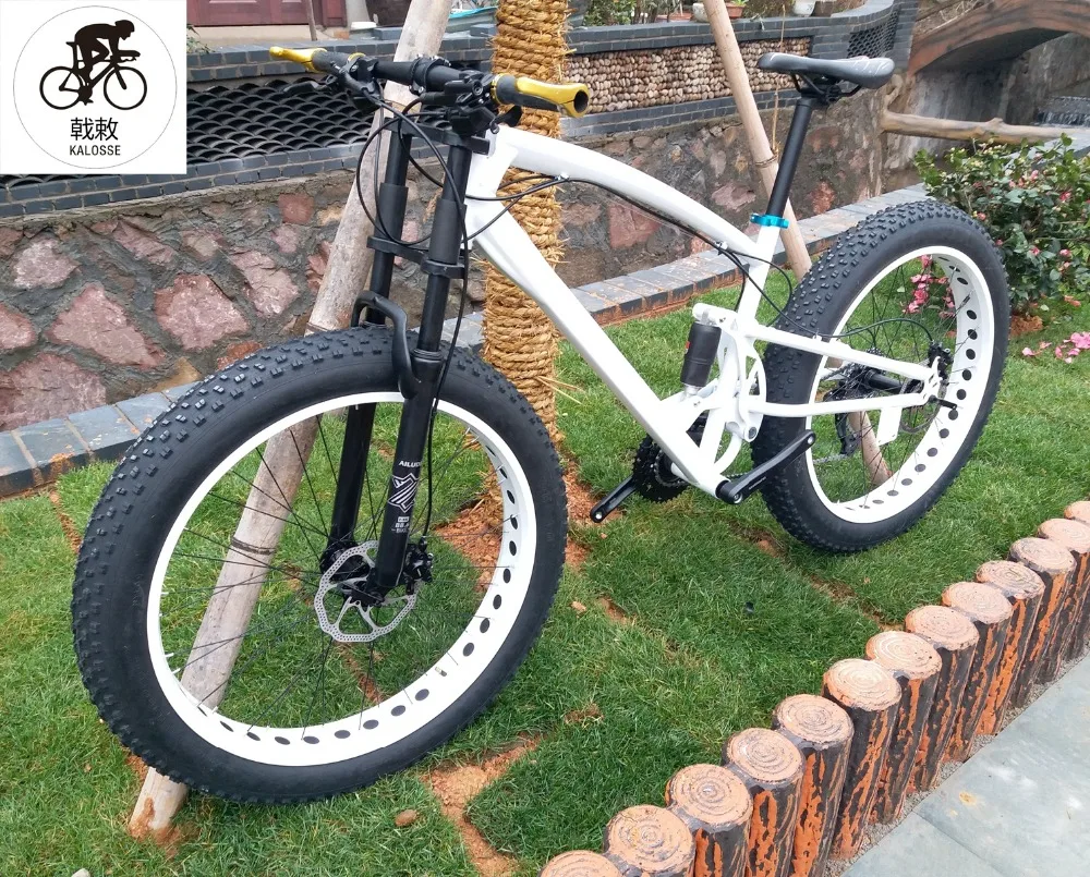 Best Kalosse  soft-tail frame  beach  bike  26*4.0 tires  17 inch Hydraulic brakes    M310   Snow bike  24 speed 1