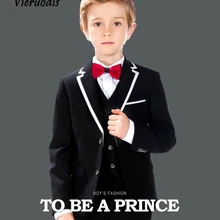 Детская официальная Вечеринка Смокинги Белый мальчика свадебный для шафера на выпускной костюмы для мальчиков платье