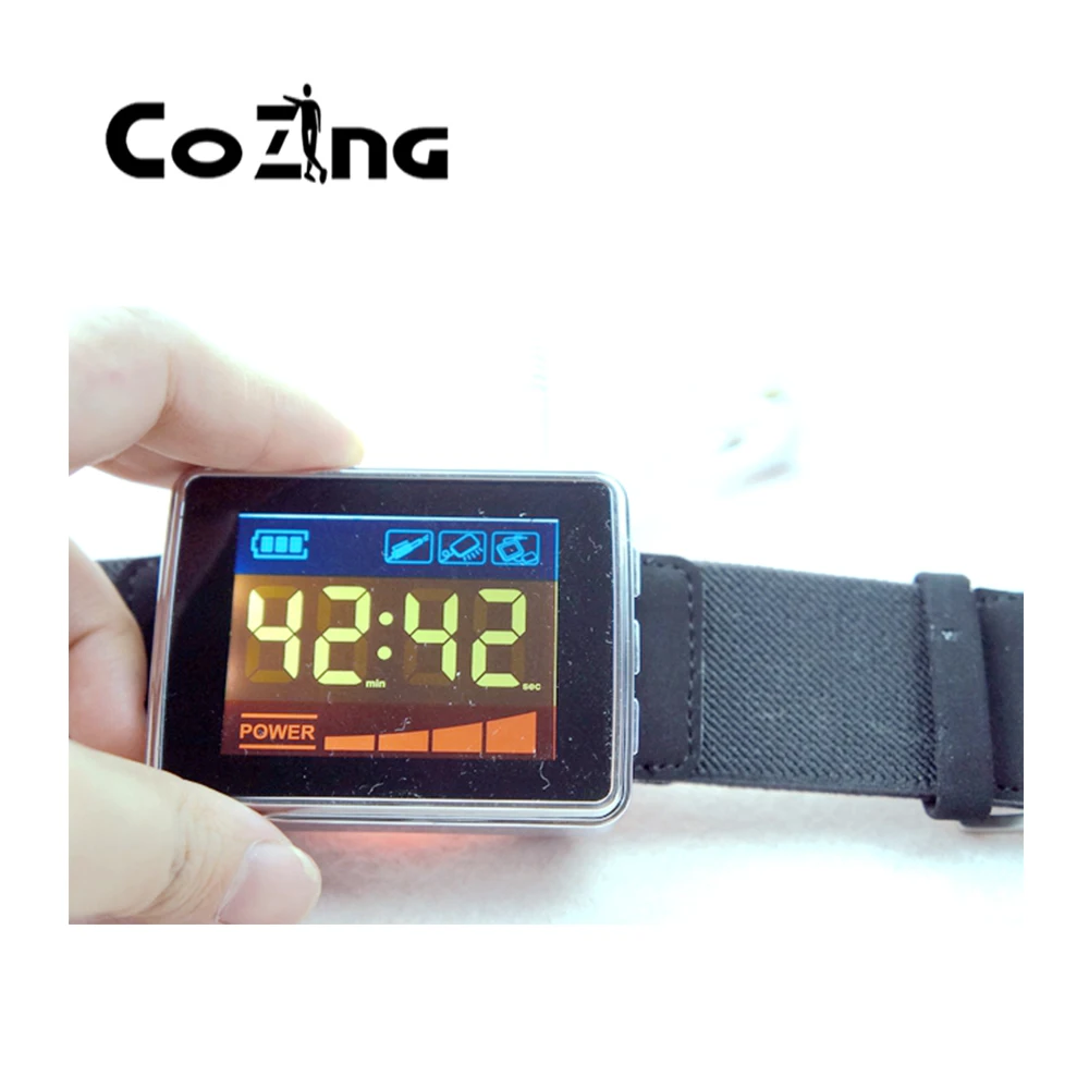 

COIZNG 650nm Laser Therapy Watch Physiotherapy Wrist Diode LLLT For Diabetes hypertension Treatment Diabetic Watch With Box