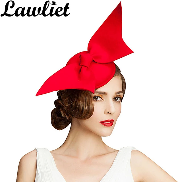 Fascinator Hats Wine Black Red Angel Wing Pure Australian Wool Women