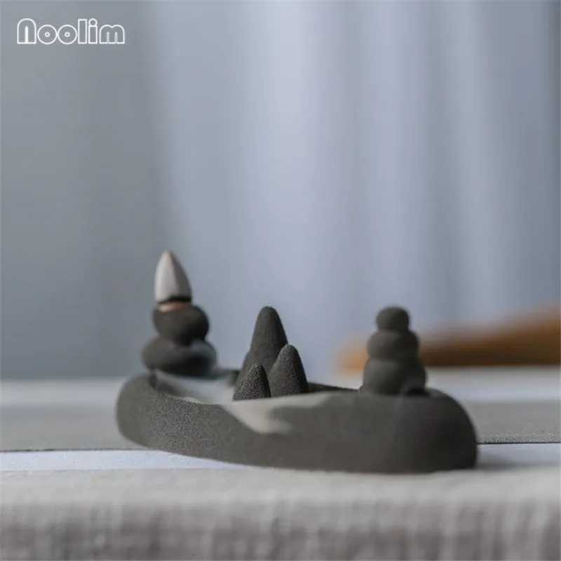 Ароматическая горелка в японском стиле Zen керамическая матовая подставка для