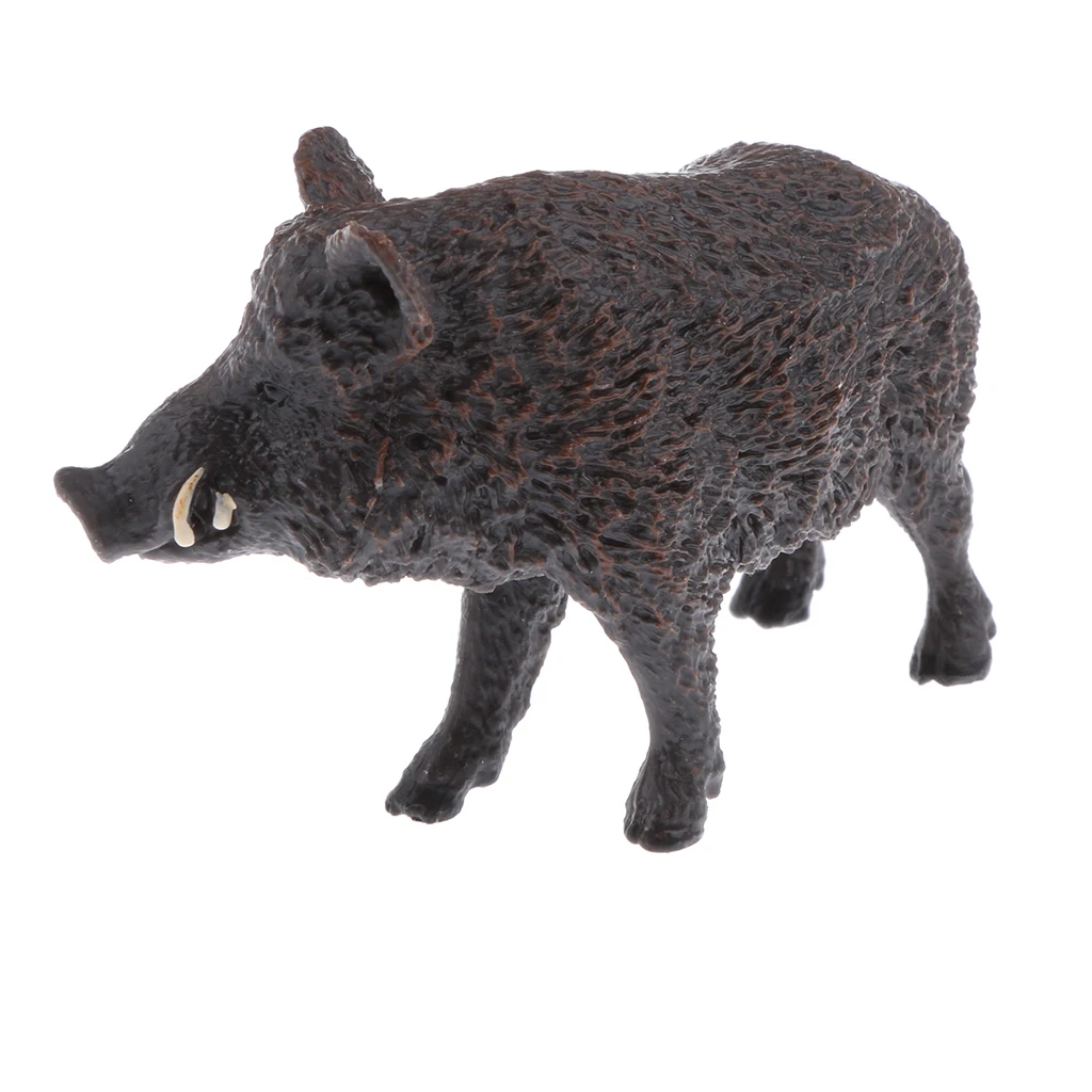 safe environmental PVC material Realistic Animal Model toy Figurine Action Figures Playset Kids Toy Wild Boar