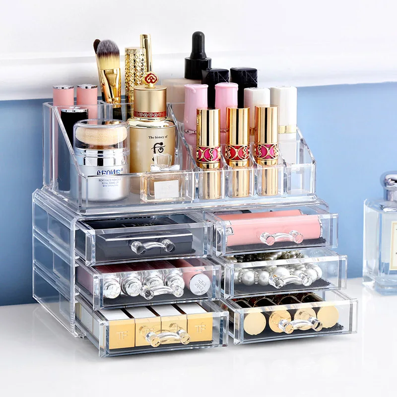Drawer cosmetics holder Lipstick Holder Display Stand Clear Acrylic