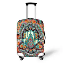 FORUDESIG Hamsa Hand Printing Luggage Covers Waterproof Travel Suitcase Cover for 18-30inch Cases Elastic Luggage Protector FORUDESIG Hamsa Hand Printing Luggage Covers Waterproof Travel Suitcase Cover for 18-30inch Cases Elastic Luggage Protector