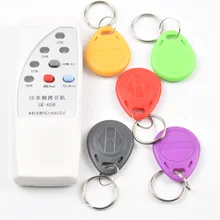 4 Frequency RFID Copier Reader Writer Programmer + 5 Pcs EM4305 T5577 Rewritable ID Keyfobs Tags Card