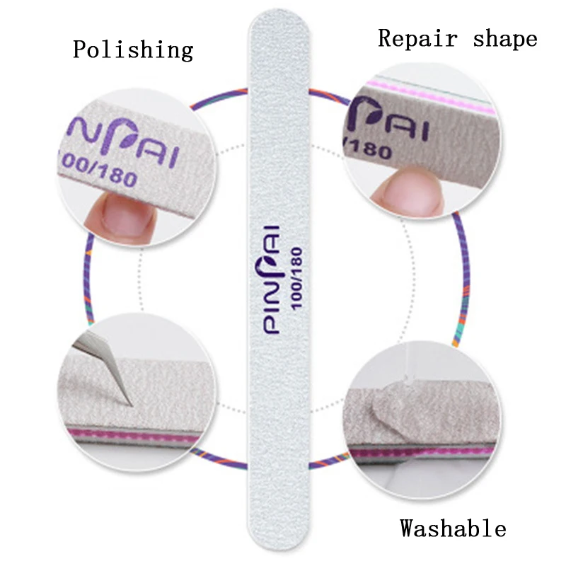 1/3/5 шт Шлифовальная Пилка Для буферная полоса 100/180 Профессиональный блок маникюр педикюр Полировка Наборы блеск косметический инструмент для ногтей наборы для ухода за кожей