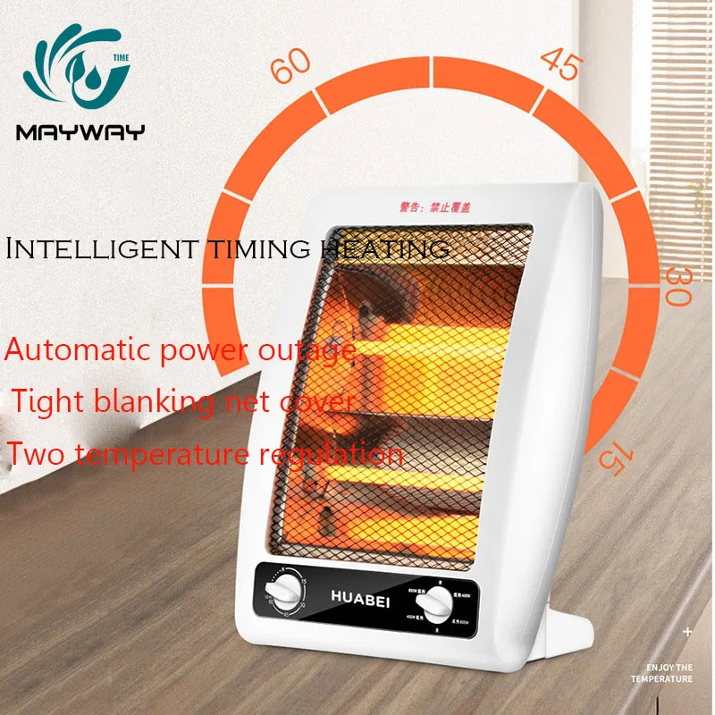  Mini Fan Heater Desktop Electric Heater Household Bathroom Wall Handy Heating Stove Radiator Warmer