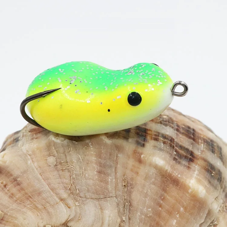 Fishing lure 1pcs 4cm 5cm Soft wobblers silicone Floating Frog lure Artificial Bait For Bass Snakehead accessories pesca