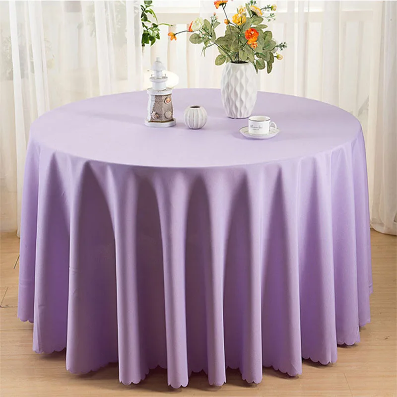 Europe Solid Table Cloth Round 19 Colors Dustproof Tablecloths Polyester Table Cloths Decoration Home Table Cover
