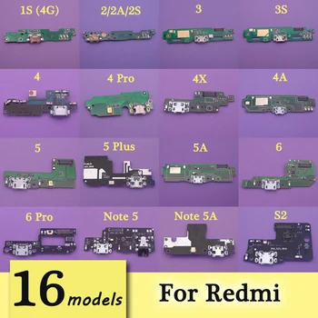

For redmi 1s/2/2s/2a/3/s2/4/4pro/4a/5/5a/5 plus/6/note 5 Micro USB Charging Port Dock Connector Flex Cable With Microphone Board
