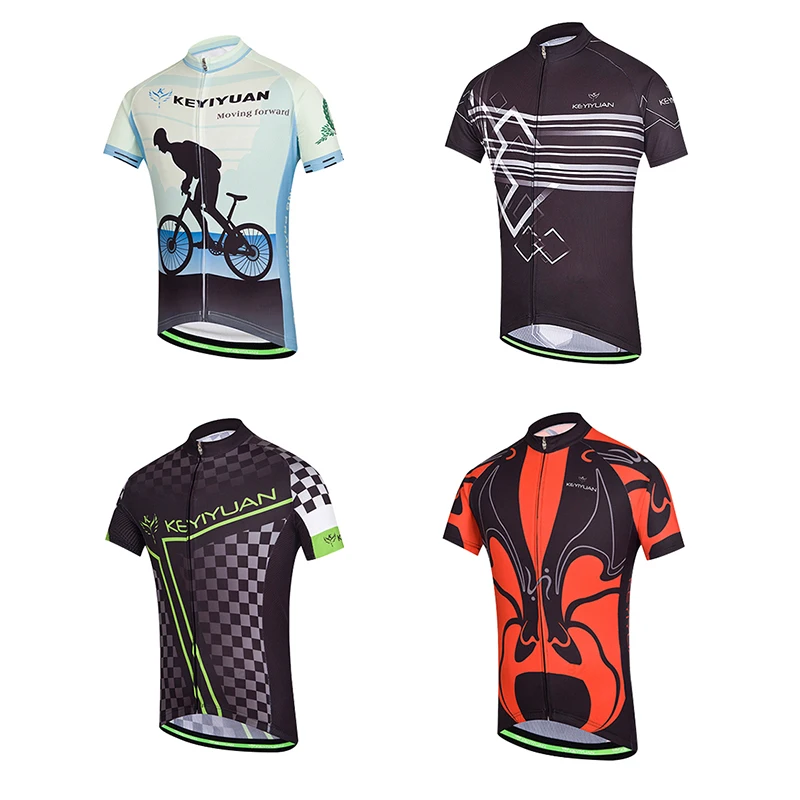

KEYIYUAN Cycling Short Sleeve Men Men Cycling Sportswear Mountain Bike Professional Sweatshirts Men's Tops