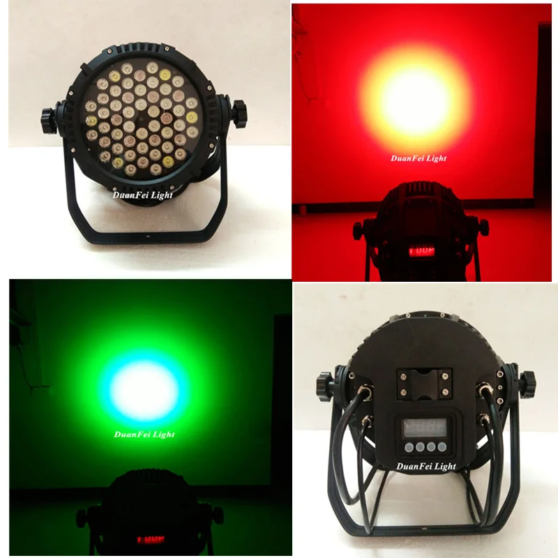 

4lot 54x3 watt led rgbw par dmx outdoor stage led par light wash wall wedding par cans led rgbw spotlighting