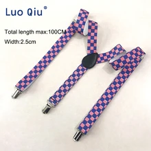 1 psc мужские подтяжки женские джинсы брюки с зажимом подтяжки Эластичные подтяжки черные белые аксессуары