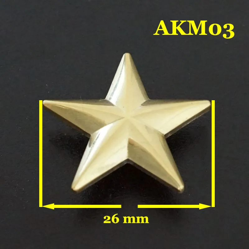 11mm 28mm Pure Brass Metal Buckle Flower Five Star Shape Glossy Face For Belt Bag Clothes And All Diy Decoration