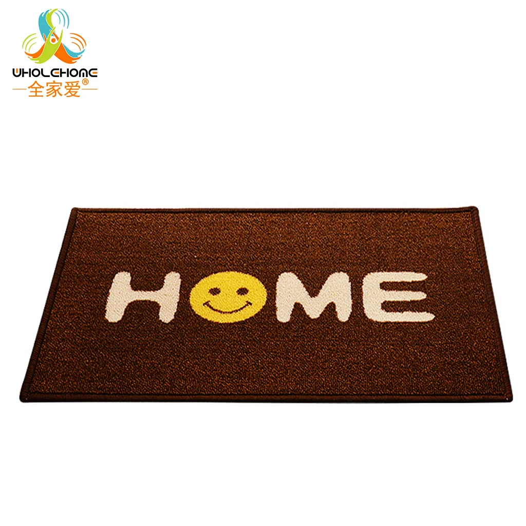 40*60cm Smile Emoji Decorated Entrance Door Carpet Anti Slip Floor Mat