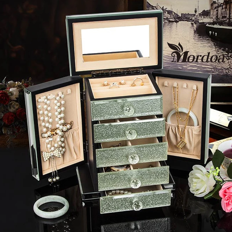 Mordoa Highend Rings Jewelry Box European Princess Jewelry Box Jewelry