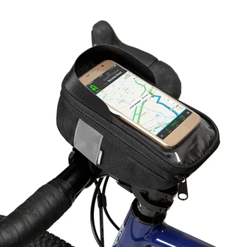 

Roswheel Sahoo Series 112003 Cycling Bicycle Bike Head Tube Handlebar Cell Mobile Phone Bag Case Holder Case Pannier 5.5in Phone