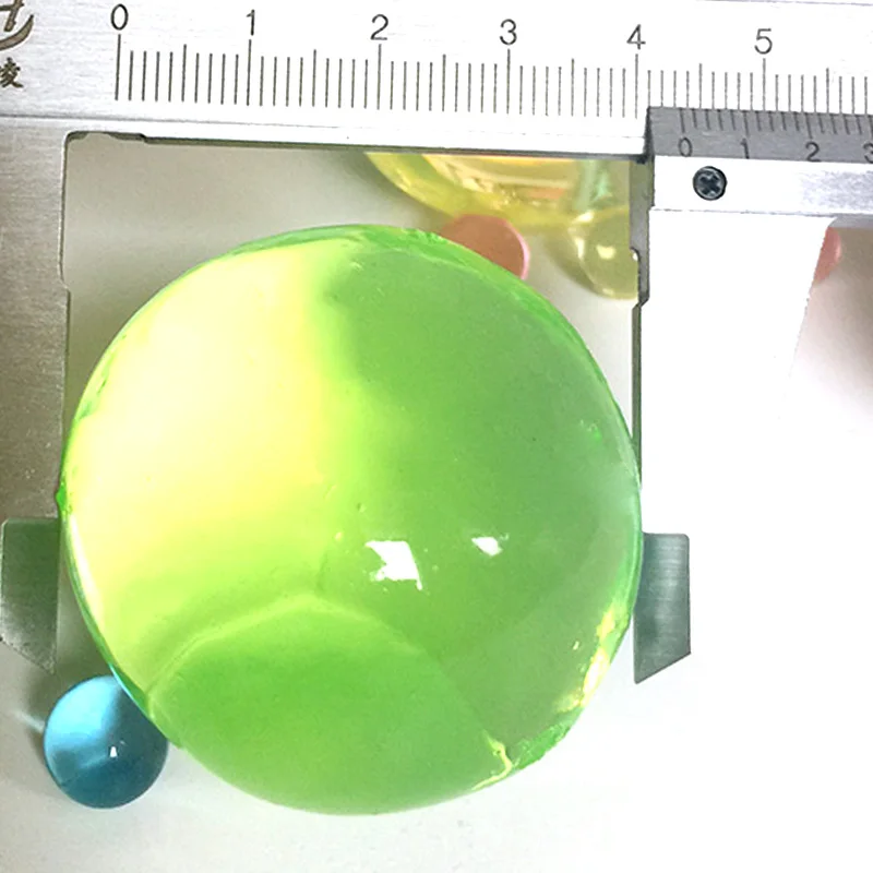 

80pcs 30-50mm Pearl Shaped Soft Crystal Soil Grow Magic Jelly Ball Hydrogel Water Beads Plant Flower Cultivate Mud Home Decor