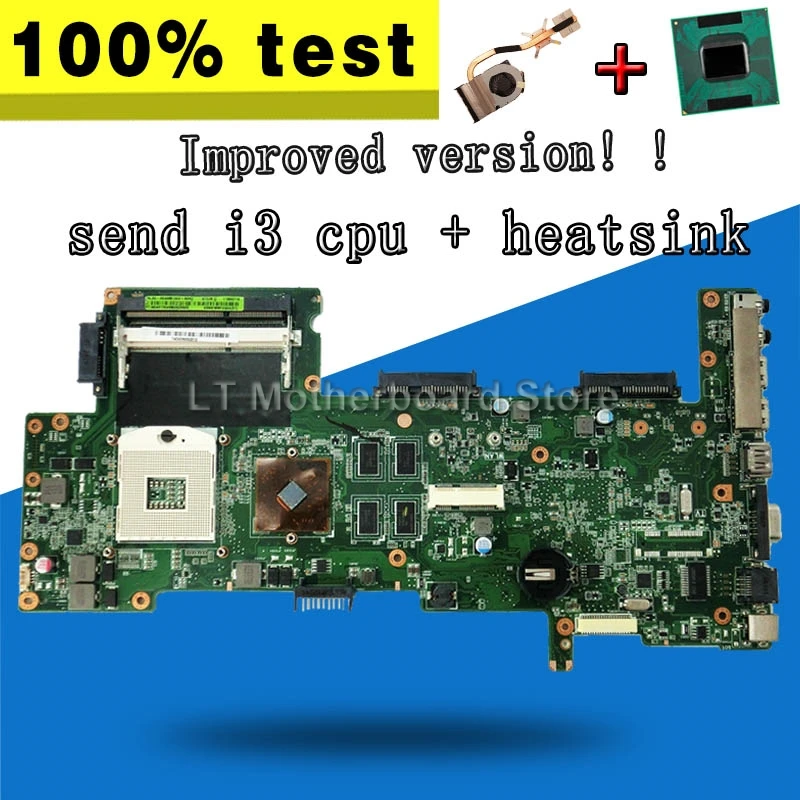 

Improved version! ! stable ! ! send i3 cpu+heatsink HD5470 For ASUS K72DR X72D K72DY K72DE A72D K72 Mainboard laotop Motherboard