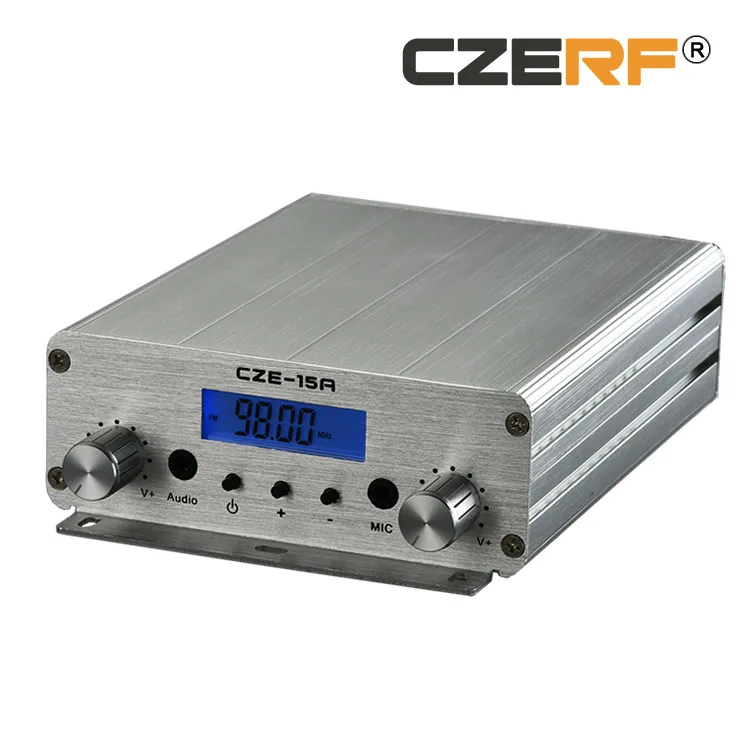 CZE-15A 2 Вт/15 Вт беспроводной 3 км long range fm-трансмиттер с Мощность питания