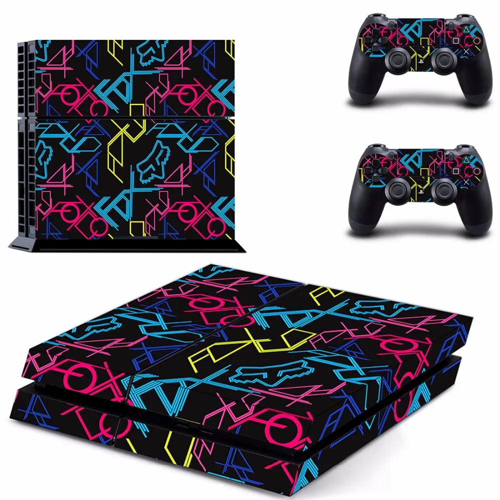 Нестандартная конструкция цветы PS4 переводная картинка наклейка для Sony PlayStation 4