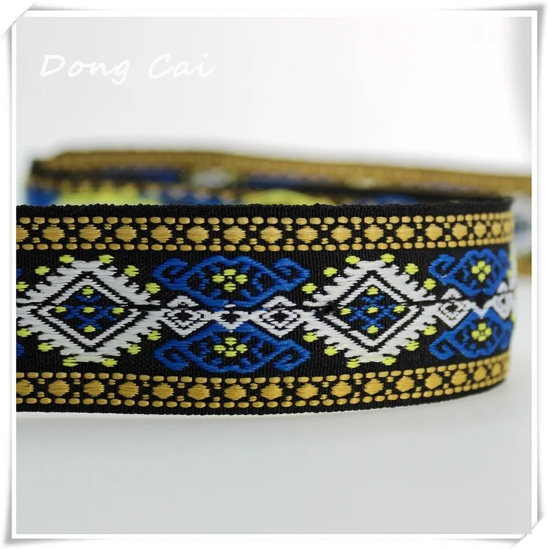 

6yards/lot 3CM National webbing computer jacquard ribbon Garment Accessories Gift box packaging lace cushion Headrest Handmade