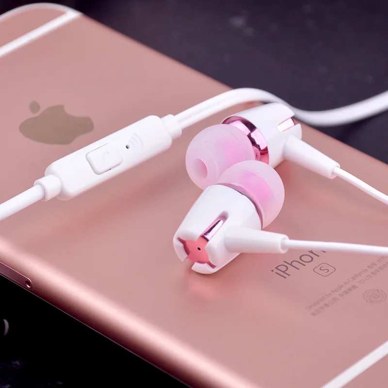 

3.5mm In-Ear Perfume Earphone Pure Sound Line Wired Control Headsets Hands-free Earbuds with Microphone for xiomi Xiaomi iPhone
