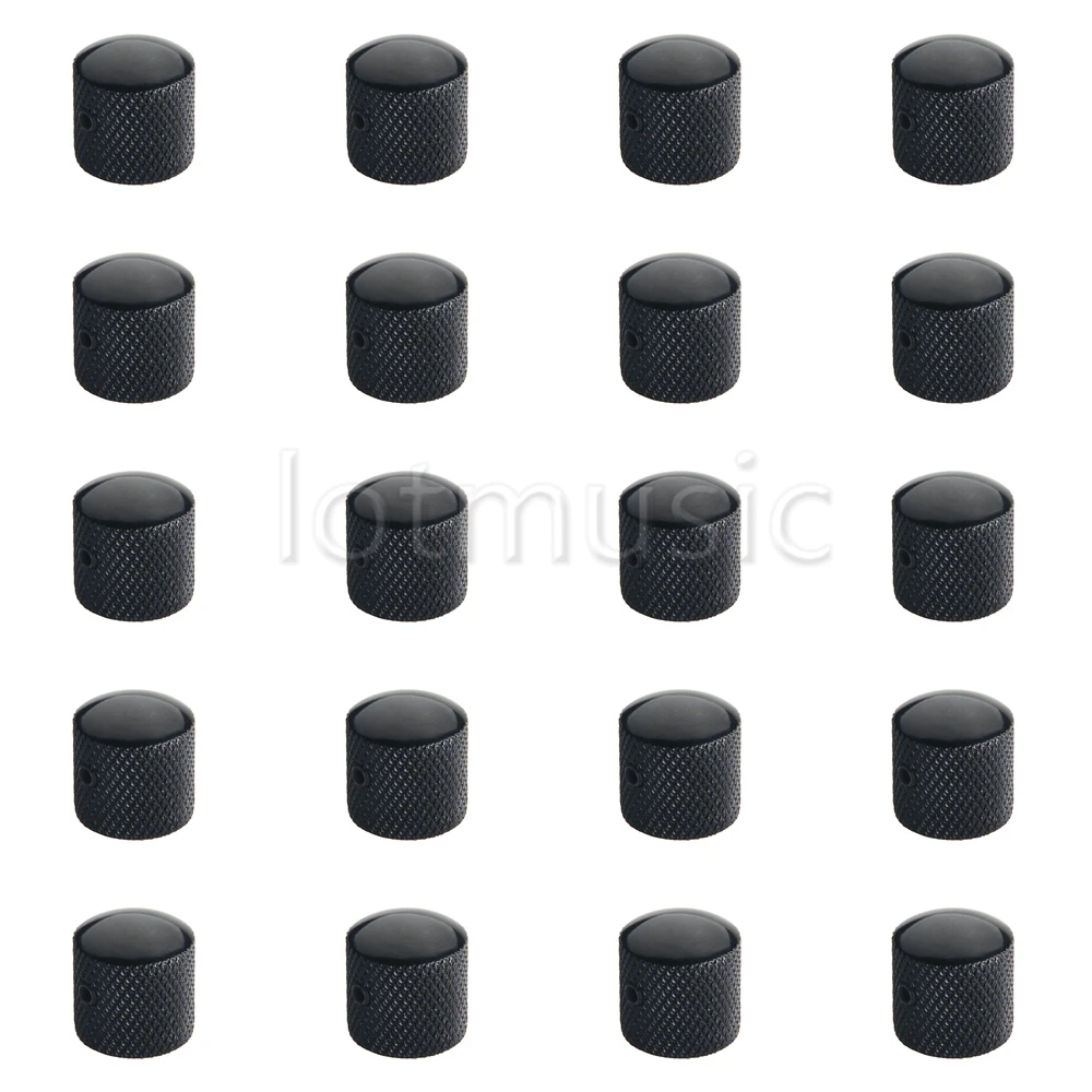 20pcsNewBlackGuitarKnobBronzeDomeKnobSpeedControlKnobFor