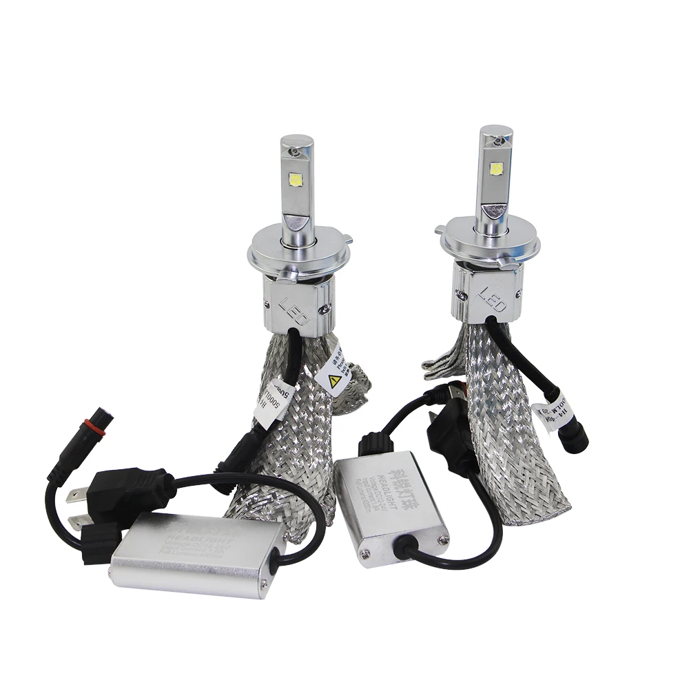 

New Coper Belt H1 H3 H7 Single Beam H4 Hi/lo Beam LED 40W Headlight lamp Cree Chip 8000LM LED Bulb Freeshipping