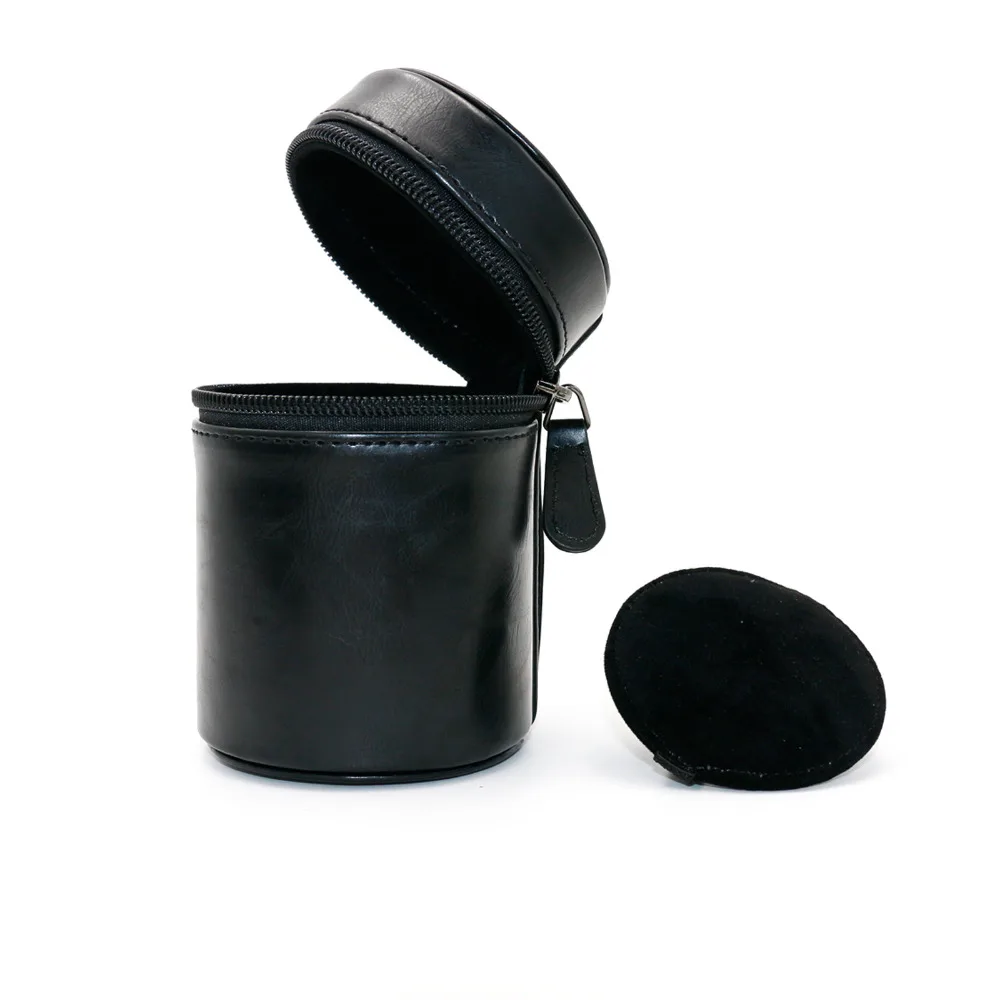 DSLR Camera Lens Bag PU Leather Case Suitable S size for Canon Nikon Sony Pentax Fujifilm Tamron Pocket Pounch | Электроника