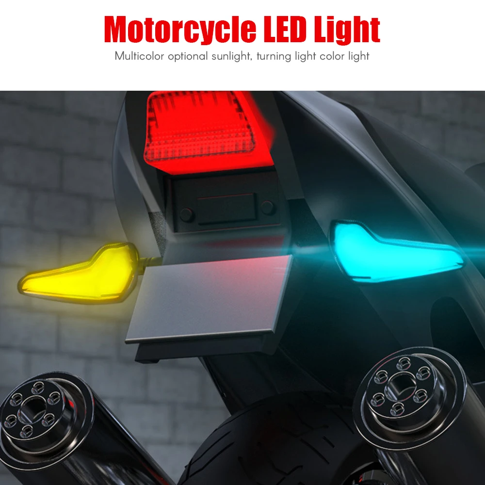 Motorcycle LED Light Flasher Turn Signal indicators for Kawasaki Z650 Honda Cbr 250r cb1000r Yamaha BMW |