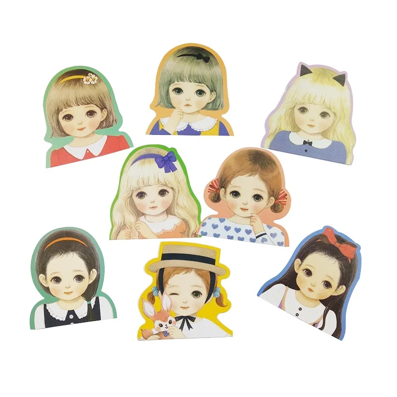 10 шт./лот Kawaii Девушка открытка Милая Рождество Новый год подарок на день
