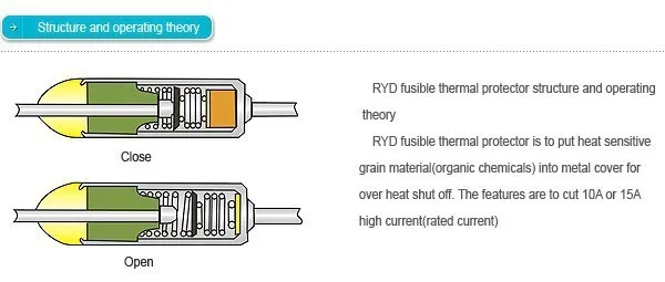 RY 10 шт./лот микро тепловой предохранитель 10A250V 130 градусов Tf 133 C Мини темп предохранитель металлический корпус тепловой срезанный RY-133 RY133