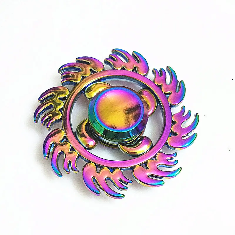 

070 high quality Fidget Spinner Metal Rainbow Dragon Hand Finger Spinners Autism ADHD Focus Anxiety Relief Stress