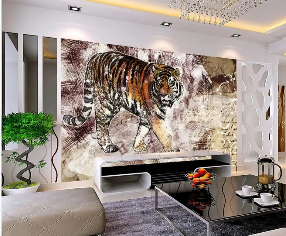Home Decor Living Room Wall Covering Artistic concept abstract ink