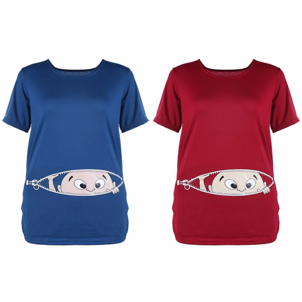Maternity Women T-shirt Pregnancy Cotton Cute Baby Printed Short Sleeve Elastic T-Shirts Summer Loose Mommy Tee Tops Clothes Maternity Women T-shirt Pregnancy Cotton Cute Baby Printed Short Sleeve Elastic T-Shirts Summer Loose Mommy Tee Tops Clothes