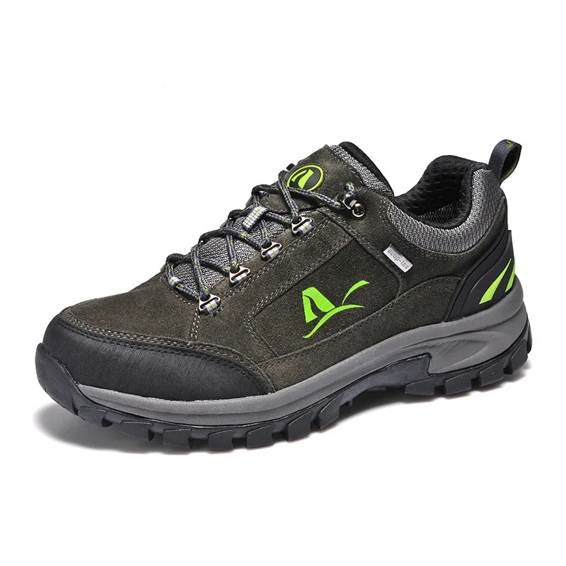 

2017 New Arrival Noenname_null Men Rubber Lace-up Leather Rubber Cotton Fabric Fits True To Size, Take Hiking Shoes
