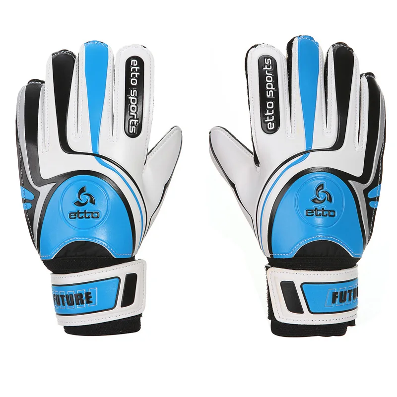 

HOT 1 Pair Men Latex Goalkeeper Gloves Soccer Football Gloves-Latex Plam Goal Keeper Gloves For Training