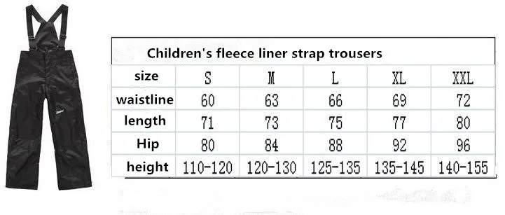 Зимние Детские пальто; лыжный костюм; Верхняя одежда для девочек и мальчиков; Лыжная одежда для сноуборда; Водонепроницаемая теплая куртка+ черные брюки