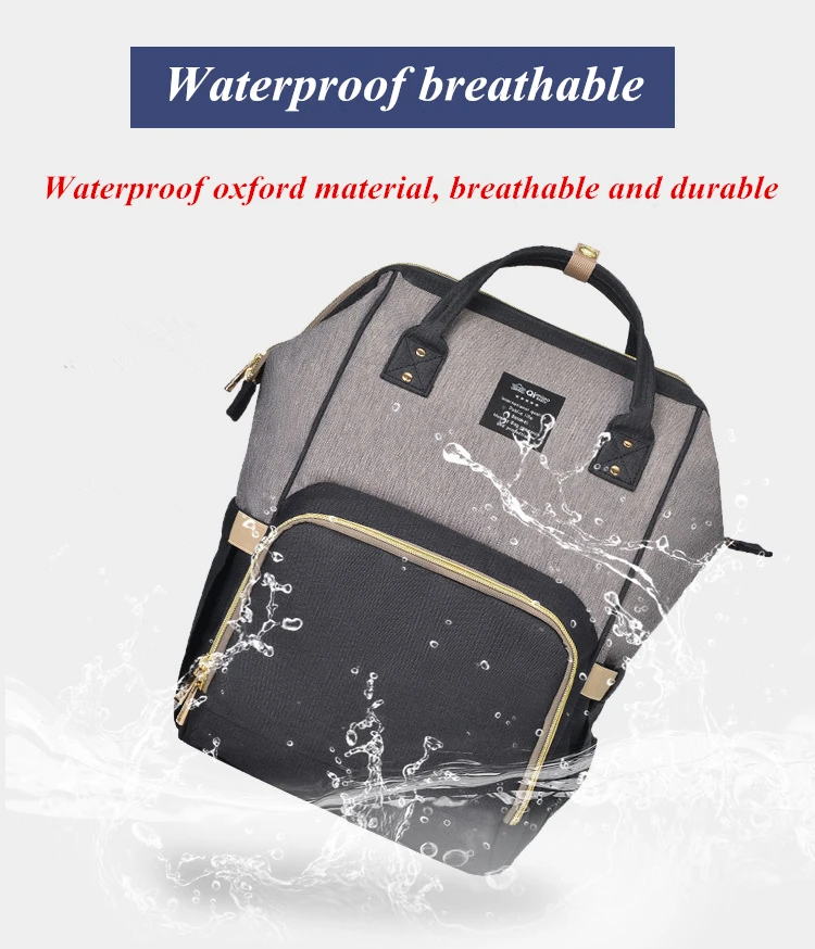 Fashion Diaper Bag Waterproof Travel Mummy Backpack Multifunction Maternity Nappy Bag Large Capacity Baby Stroller Bags For Mom (8)