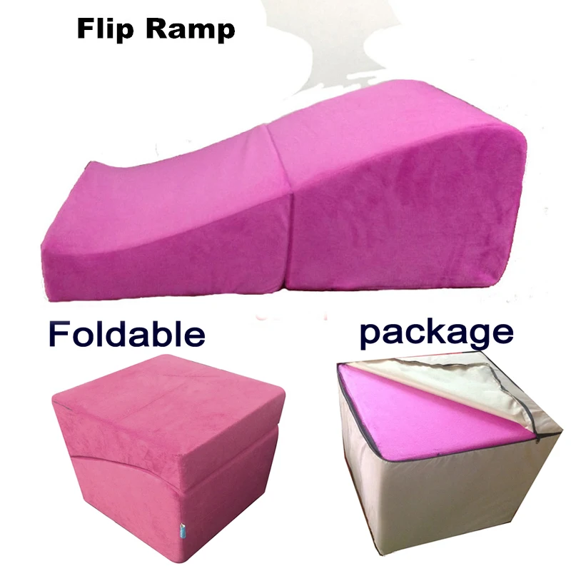 Newest Sponge Pad Flip Ramp Foldable Sofa Adult Sex Wedge Couple Different Posture Sexy Game