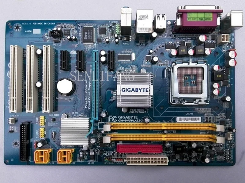 

Free shipping For Gigabyte GA-945PL-S3G Original Used Desktop Motherboard 945PL-S3G Socket LGA 775 DDR2 On Sale