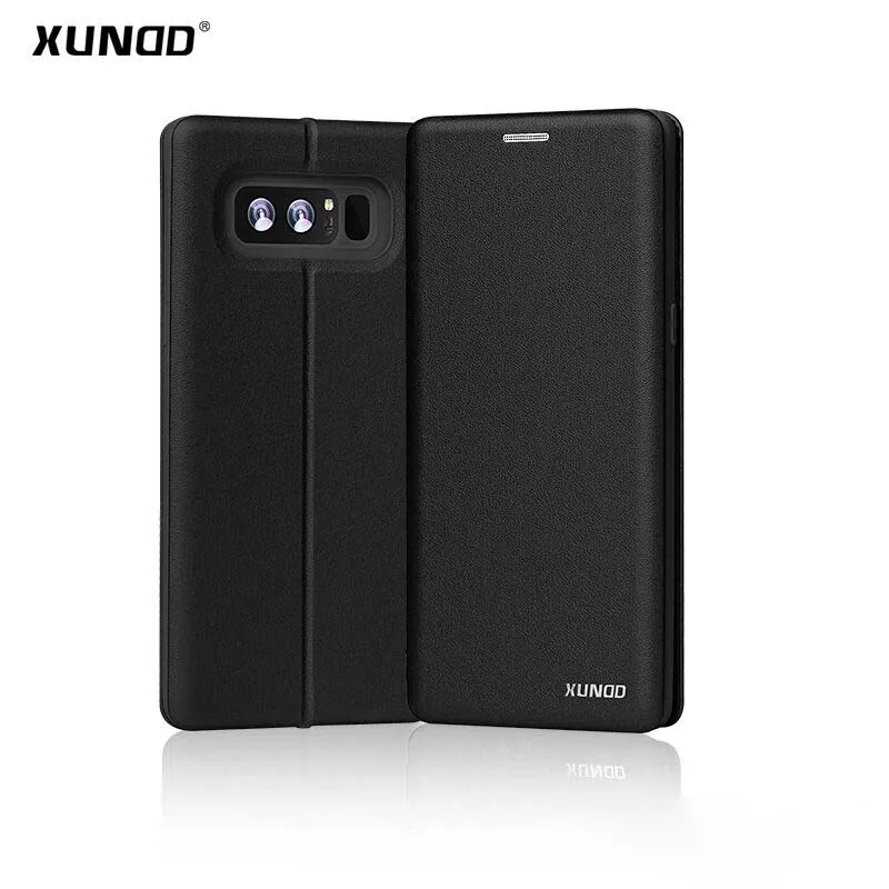 Xundd 360 полная защита Магнитный флип-чехол для samsung Galaxy Note 8 6,3 дюймов Кожаный противоударный чехол-кошелек