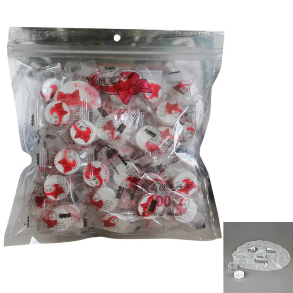 

Hot Sale 100 Pcs Compressed Cotton Facial Mask Facial Masks Sheet DIY Face Care Portable Tools JLRS 2019