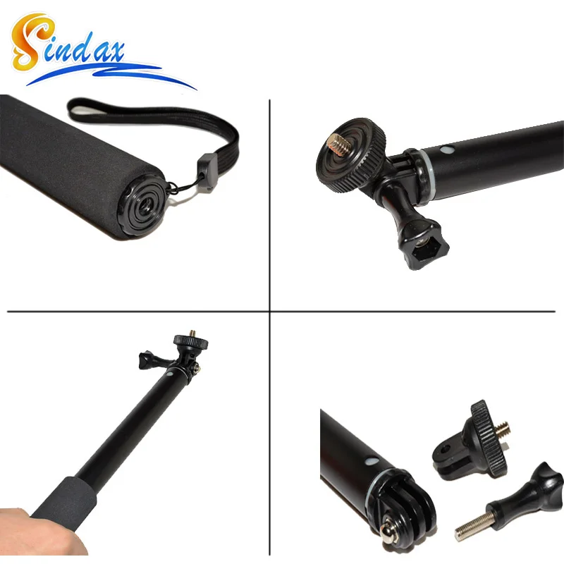 Waterproof Monopod Tripod Extendable Monopod Selfie Stick for xiaomi yi 4k II 2 for SJ4000 for Gopro hero 8 5 6 7