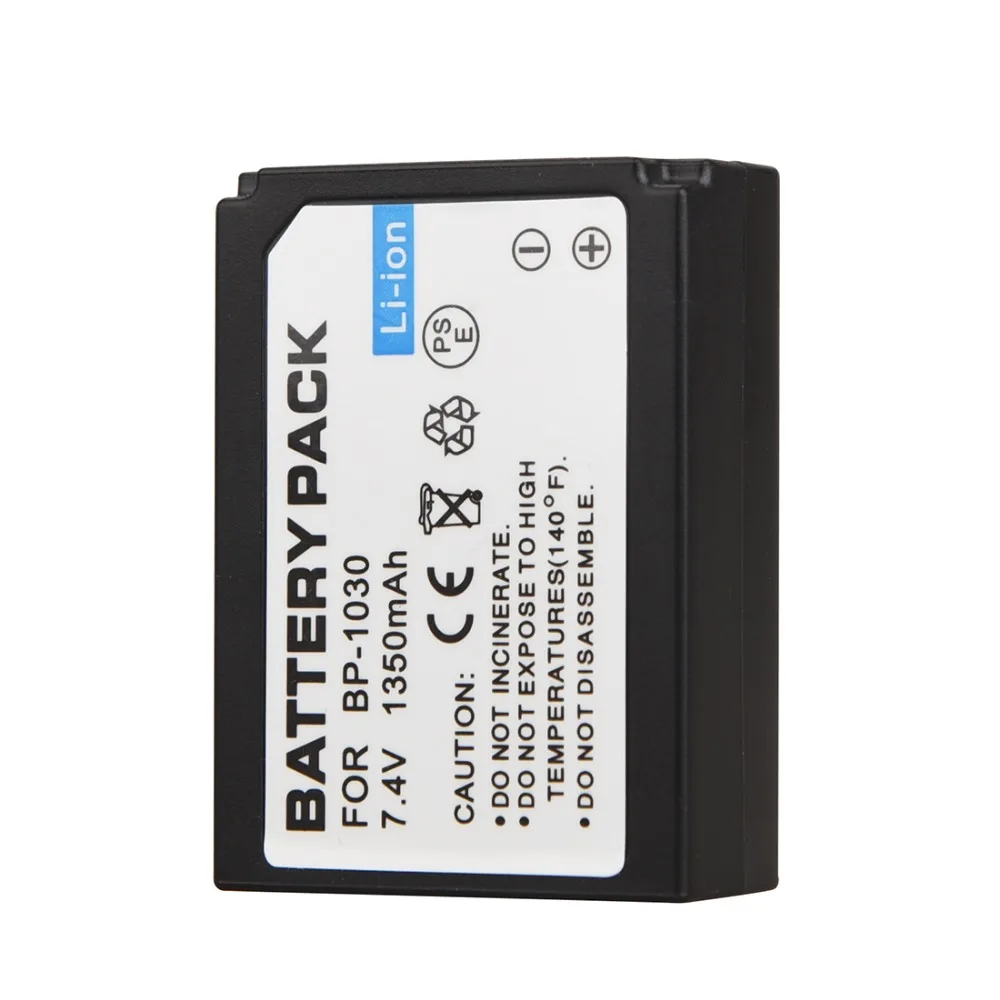 7,4 V 1350mAh BP-1030 BP1030 Сменный аккумулятор для камеры samsung NX200 перезаряжаемая цифровая батарея