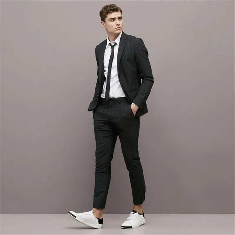 Black coat pant white shirt Clearance