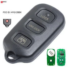 Część wymienna Keyecu zdalnie sterowany klucz Fob 3 + 1 przycisk dla Toyota 4Runner Sequoia 2000 - 2007 4Runner 1999 - 2009 FCC ID: HYQ12BBX