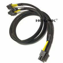 8pin до 8+ 6pin кабель питания для sesonic PSU и Intel Xeon Phi GPU 50 см