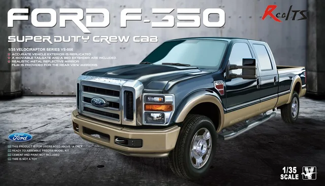 Realts Meng Model Vs 006 1 35 Ford F 350 Super Duty Crew Cab In